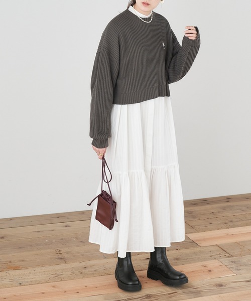 Chaco closet（チャコ クローゼット）の「トラックソール 厚底 サイドゴア チェルシーブーツ（ブーツ・レディース・ブラック/ダークブラウン/アイボリー/アッシュブラウン・S/M/L）」の5枚目の写真