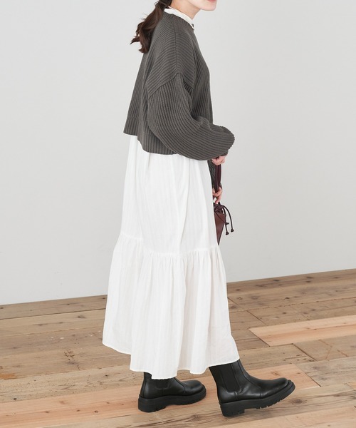 Chaco closet（チャコ クローゼット）の「トラックソール 厚底 サイドゴア チェルシーブーツ（ブーツ・レディース・ブラック/ダークブラウン/アイボリー/アッシュブラウン・S/M/L）」の13枚目の写真