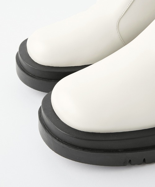 Chaco closet（チャコ クローゼット）の「トラックソール 厚底 サイドゴア チェルシーブーツ（ブーツ・レディース・ブラック/ダークブラウン/アイボリー/アッシュブラウン・S/M/L）」の15枚目の写真