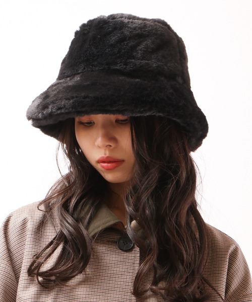 FUNALIVE（ファンアライブ）の「RUCCHE フェイクファー２WAYHAT（ハット・レディース・ブラック/ベージュ/アイボリー・FREE）」の14枚目の写真