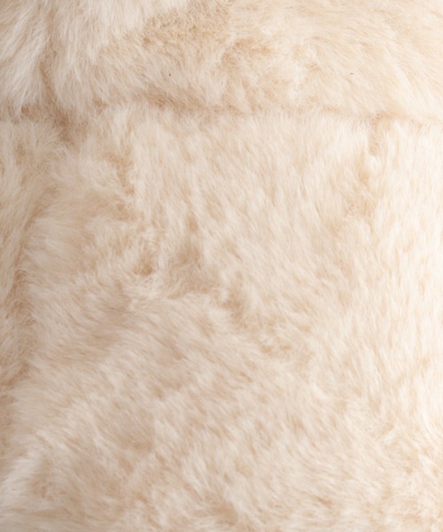 FUNALIVE（ファンアライブ）の「RUCCHE フェイクファー２WAYHAT（ハット・レディース・ブラック/ベージュ/アイボリー・FREE）」の8枚目の写真