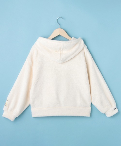 Lindsay（リンジィ）の「【PEANUTSコラボ】もふもふジップパーカ（パーカー・キッズ・アイボリー・L/S/M）」の3枚目の写真