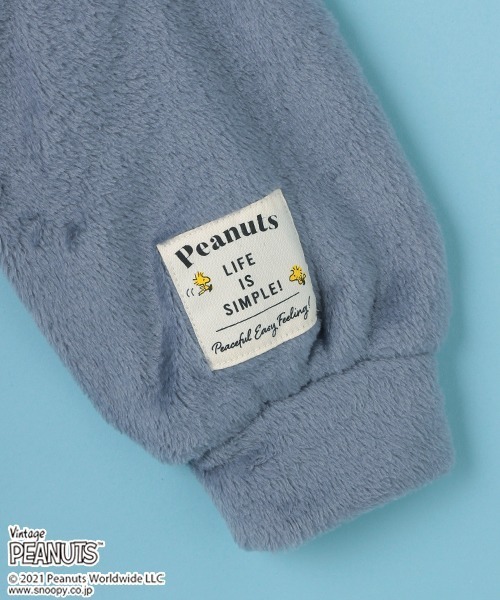 Lindsay（リンジィ）の「【PEANUTSコラボ】もふもふジップパーカ（パーカー・キッズ・アイボリー・L/S/M）」の6枚目の写真