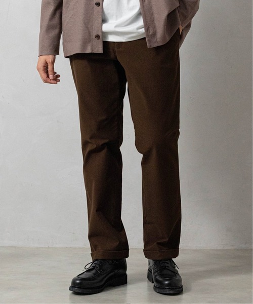 ロン】ÉDIFICE （エディフィス）ブラウン スラックス L ロン】ÉDIFICE