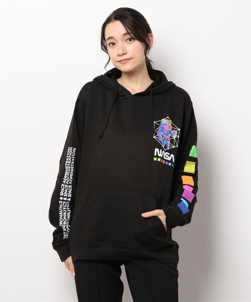 NASA（ナサ）の「/NASA/SWEAT PULLPARKA（パーカー・レディース・ブラック/グレー・MEDIUM/LARGE/X-LARGE）」の7枚目の写真