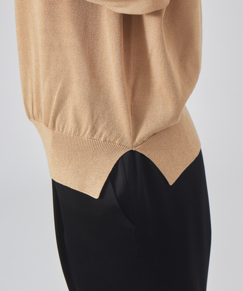 qualite（カリテ）の「2WAYブライトニットプルオーバー（ニット/セーター・レディース・アイボリー/ベージュ/グリーン/チャコールグレー・フリー）」の20枚目の写真