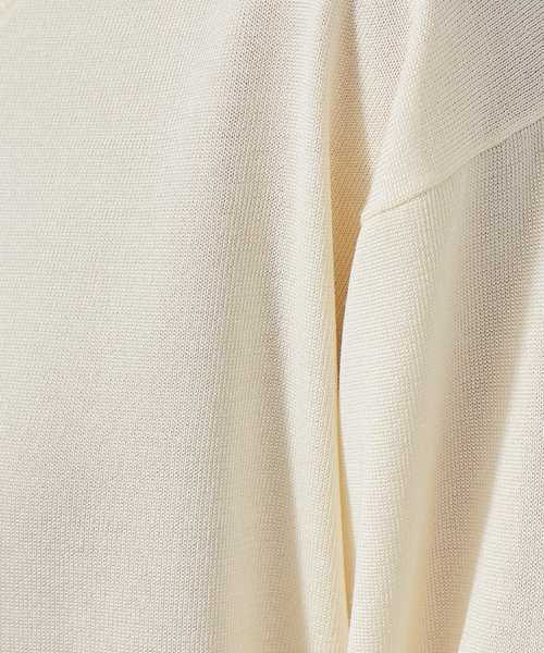 qualite（カリテ）の「2WAYブライトニットプルオーバー（ニット/セーター・レディース・アイボリー/ベージュ/グリーン/チャコールグレー・フリー）」の22枚目の写真