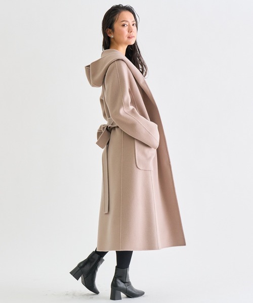 美品　ANAYI シャルムビーバーフードコート ANAYI（アナイ）の「シャルムビーバーフード コート（その他アウター