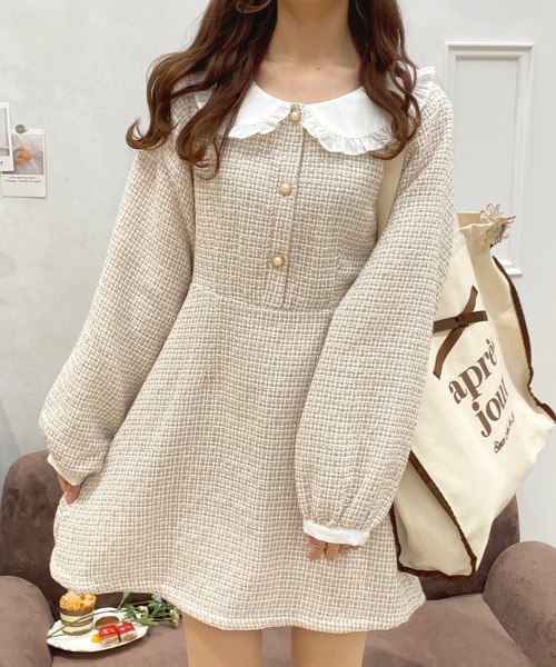 22AW 新品 AURALEE 完売品 ツイード ワンピース 22AW 新品 AURALEE 完売品 ツイード ワンピース