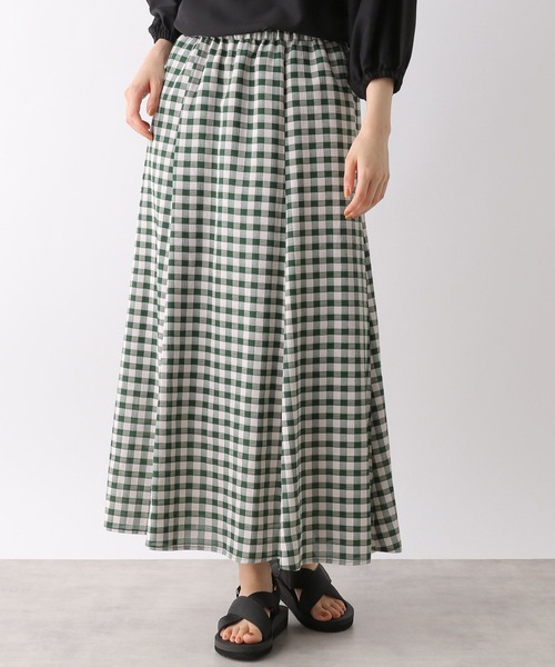 LEPSIM(レプシィム)の「ギンガムマーメイドスカート 260527(スカート・レディース・パープル/ブラック/イエロー/グリーン/パープル系その他・MEDIUM/LARGE)」の3枚目の写真