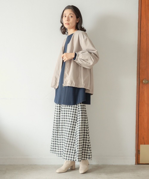 LEPSIM(レプシィム)の「ギンガムマーメイドスカート 260527(スカート・レディース・パープル/ブラック/イエロー/グリーン/パープル系その他・MEDIUM/LARGE)」の6枚目の写真