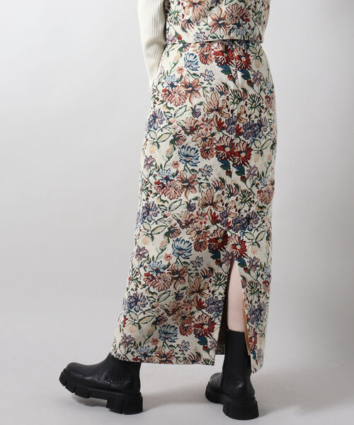 fredy emue（フレディエミュ）の「ジャガードタイトロングスカート（スカート・レディース・ホワイト系その他5/ブルー系その他7・38/36）」の10枚目の写真