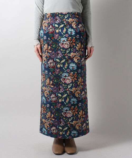 fredy emue（フレディエミュ）の「ジャガードタイトロングスカート（スカート・レディース・ホワイト系その他5/ブルー系その他7・38/36）」の9枚目の写真