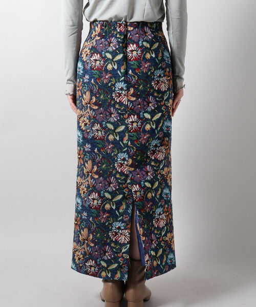 fredy emue（フレディエミュ）の「ジャガードタイトロングスカート（スカート・レディース・ホワイト系その他5/ブルー系その他7・38/36）」の4枚目の写真