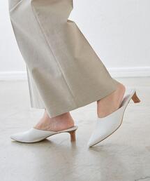 green label relaxing | ＜Oggi×green label relaxing＞ポインテッド ミュール(4.5cmヒール)(サンダル)