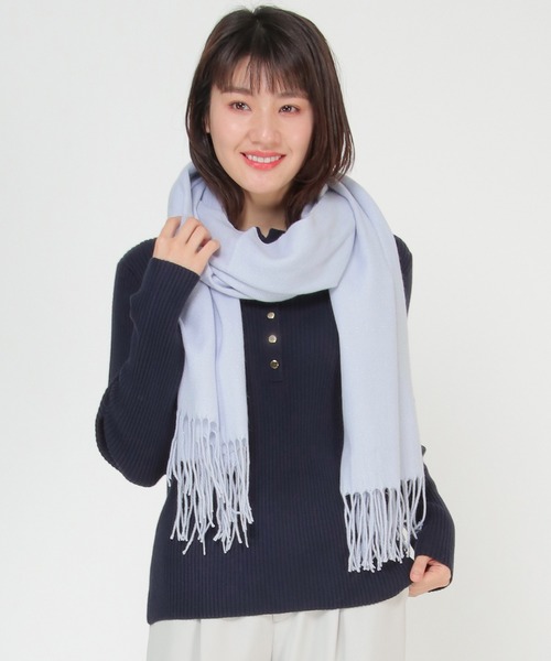 ikka（イッカ）の「薄手ラメ入り起毛ストール（ストール/ショール・レディース・ライトグレー/ブラック/ブルー/ベージュ/ピンク・FREE）」の4枚目の写真