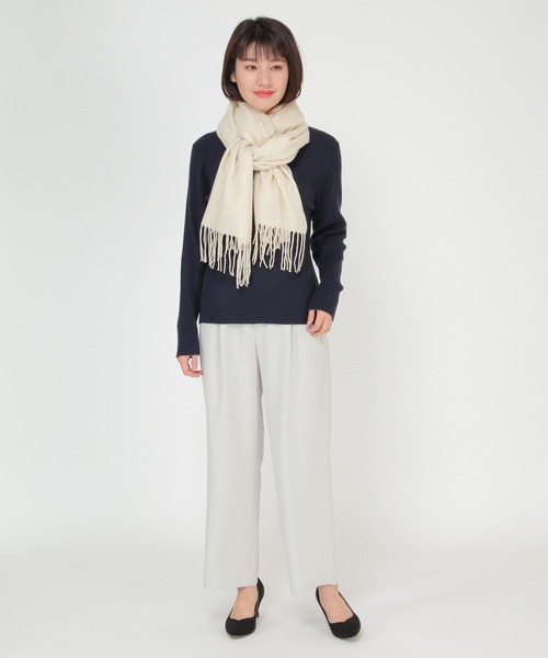 ikka（イッカ）の「薄手ラメ入り起毛ストール（ストール/ショール・レディース・ライトグレー/ブラック/ブルー/ベージュ/ピンク・FREE）」の8枚目の写真