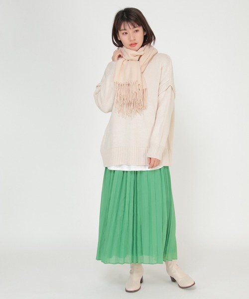 ikka（イッカ）の「薄手ラメ入り起毛ストール（ストール/ショール・レディース・ライトグレー/ブラック/ブルー/ベージュ/ピンク・FREE）」の10枚目の写真