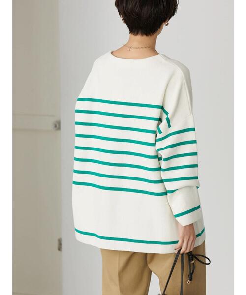 AMERICAN HOLIC(アメリカンホリック)の「パネルボーダーニットプルオーバー(ニット/セーター・レディース・ブルー/グリーン・M/L)」の6枚目の写真