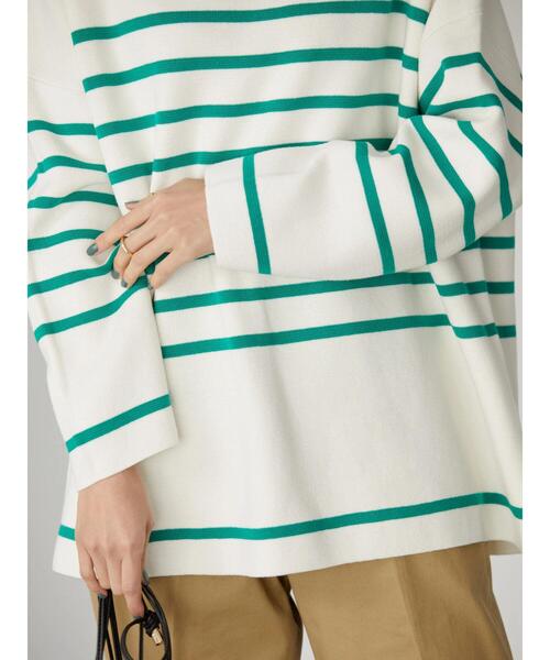 AMERICAN HOLIC(アメリカンホリック)の「パネルボーダーニットプルオーバー(ニット/セーター・レディース・ブルー/グリーン・M/L)」の21枚目の写真