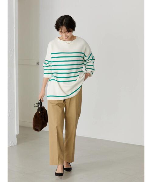 AMERICAN HOLIC(アメリカンホリック)の「パネルボーダーニットプルオーバー(ニット/セーター・レディース・ブルー/グリーン・M/L)」の19枚目の写真