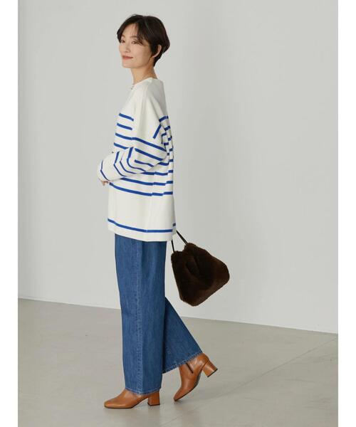 AMERICAN HOLIC(アメリカンホリック)の「パネルボーダーニットプルオーバー(ニット/セーター・レディース・ブルー/グリーン・M/L)」の7枚目の写真