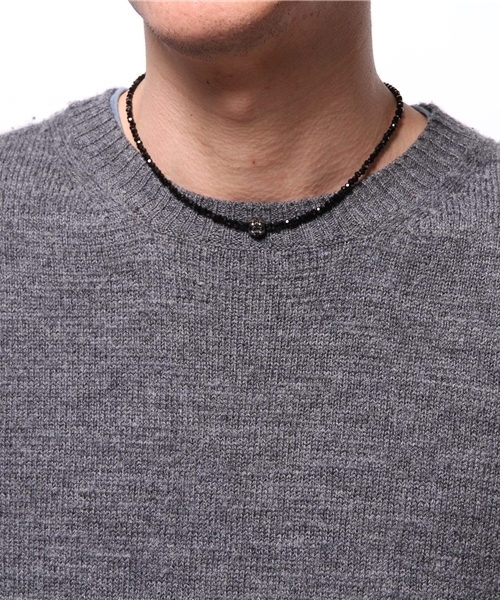 VENCEEXCHANGE（ヴァンスエクスチェンジ）の「CONﾘﾝｸﾞﾈｯｸﾚｽ                    （ネックレス・メンズ・ブラック・FREE）」の4枚目の写真