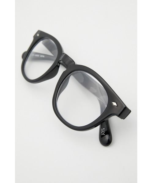 SLY(スライ)の「CLASSIC FRAME GLASSES メガネ(メガネ・レディース・ブラック/マルチ・FREE)」の11枚目の写真
