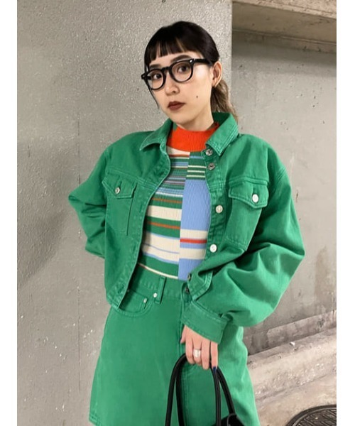 SLY(スライ)の「CLASSIC FRAME GLASSES メガネ(メガネ・レディース・ブラック/マルチ・FREE)」の21枚目の写真