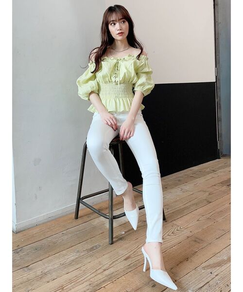 シーバイクロエ　ジャストウエスト　シルクパンツ　美品 ハイウエストボタンパンツ | 【公式】Pierrot（ピエロ