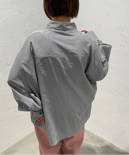 apres jour mignon(アプレジュールミニョン)の「ギンガムチェックシャツ【ZOZOTOWN限定アイテム】(シャツ/ブラウス・レディース・ブルー系その他/ブラック系その他/グリーン系その他・X-LARGE/フリー)」の7枚目の写真