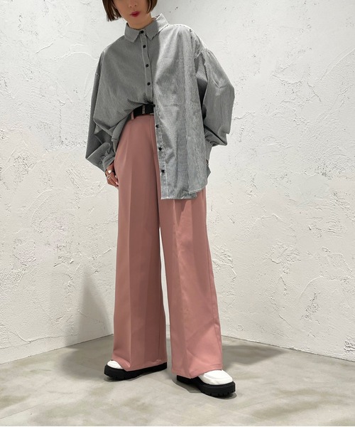 apres jour mignon(アプレジュールミニョン)の「ギンガムチェックシャツ【ZOZOTOWN限定アイテム】(シャツ/ブラウス・レディース・ブルー系その他/ブラック系その他/グリーン系その他・X-LARGE/フリー)」の8枚目の写真