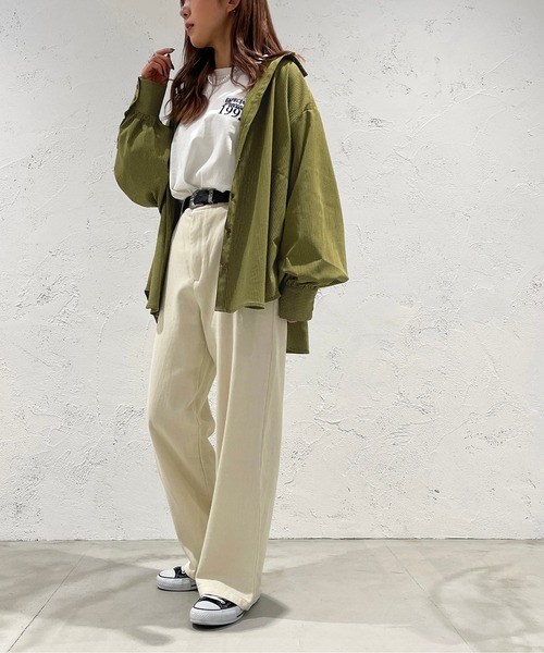 apres jour mignon(アプレジュールミニョン)の「ギンガムチェックシャツ【ZOZOTOWN限定アイテム】(シャツ/ブラウス・レディース・ブルー系その他/ブラック系その他/グリーン系その他・X-LARGE/フリー)」の14枚目の写真