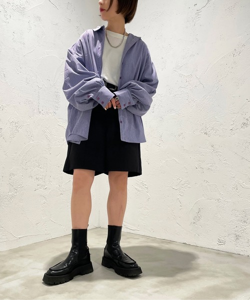 apres jour mignon(アプレジュールミニョン)の「ギンガムチェックシャツ【ZOZOTOWN限定アイテム】(シャツ/ブラウス・レディース・ブルー系その他/ブラック系その他/グリーン系その他・X-LARGE/フリー)」の19枚目の写真