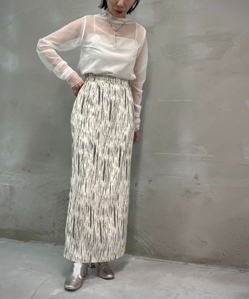 &g'aime(アンジェム)の「【&g'aime】ハイネックシアータートル(Tシャツ/カットソー・レディース・ホワイト/ブラック/ベージュ・FREE)」の11枚目の写真