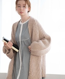 ボリュームニットカーディガン