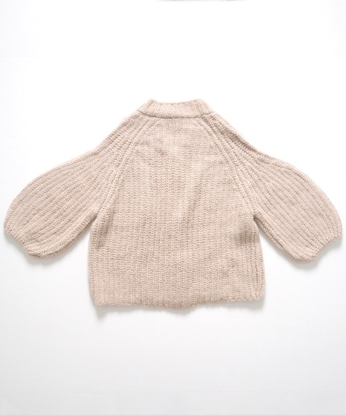 Crisp（クリスプ）の「ボリュームニットカーディガン（カーディガン/ボレロ・レディース・ベージュ/グリーン・FREE）」の22枚目の写真