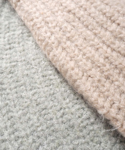 Crisp（クリスプ）の「ボリュームニットカーディガン（カーディガン/ボレロ・レディース・ベージュ/グリーン・FREE）」の7枚目の写真