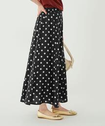 green label relaxing（グリーンレーベルリラクシング）の「【矢野未希子さん着用】 コルトレイクリネン フレア スカート（スカート）」