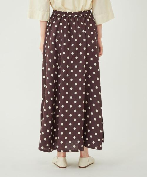 新品未使用タグ付★green label relaxingドットフレア スカート green label relaxing スカート 「size SHORTあり」シアー