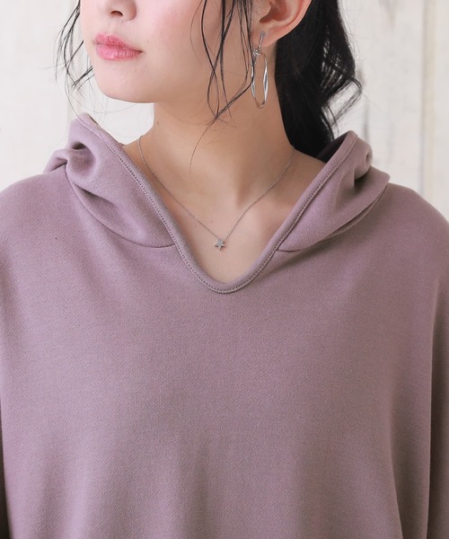 osharewalker（オシャレウォーカー）の「【廃盤】『ゆるラフ裏毛パーカー』（パーカー・レディース・ブラック/ベージュ/ネイビー/レッド/ラベンダー/ライトカーキ/ロイヤルブルー・FREE）」の18枚目の写真