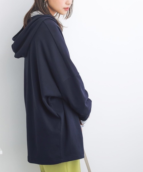 osharewalker（オシャレウォーカー）の「【廃盤】『ゆるラフ裏毛パーカー』（パーカー・レディース・ブラック/ベージュ/ネイビー/レッド/ラベンダー/ライトカーキ/ロイヤルブルー・FREE）」の9枚目の写真