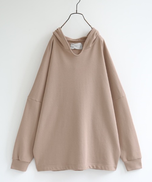 osharewalker（オシャレウォーカー）の「【廃盤】『ゆるラフ裏毛パーカー』（パーカー・レディース・ブラック/ベージュ/ネイビー/レッド/ラベンダー/ライトカーキ/ロイヤルブルー・FREE）」の21枚目の写真