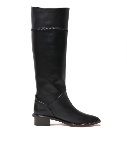 美品♡LAURENCE ロランス　本革　レザー　ロングブーツ　黒　ブラック　37 美品♡LAURENCE ロランス 本革 レザー ロングブーツ 黒 ブラック