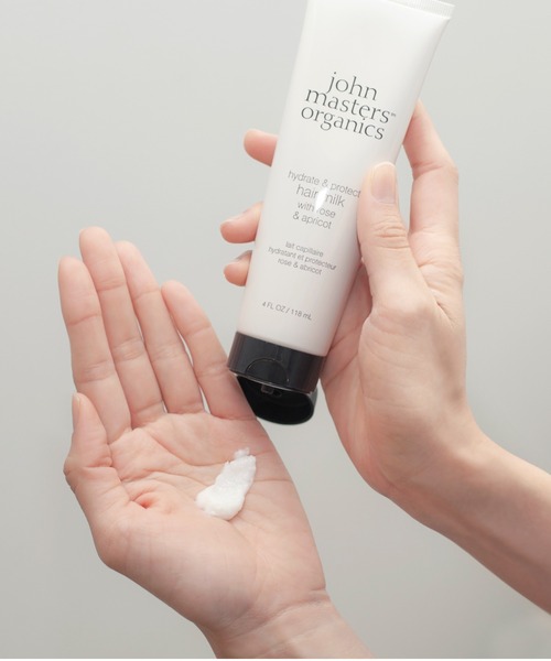 john ｍasters organics（ジョンマスターオーガニック）の「Ｒ＆ＡヘアミルクＮ(ローズ&アプリコット)（ヘアオイル/ヘアミルク・レディース・その他・FREE）」の2枚目の写真