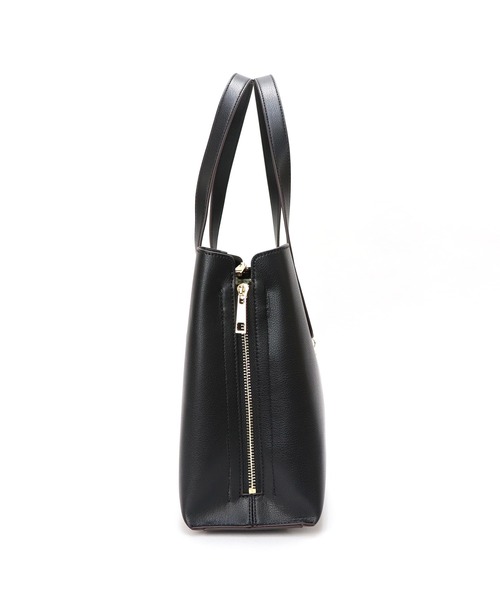 BASE（ベース）の「サイドジップ バイカラートートバッグ (M)（トートバッグ・レディース・ブラウン系その他/ライトグレー/ブラック/ダークグレー/グリーン/ピンク/アイボリー/ブラウン・FREE）」の19枚目の写真