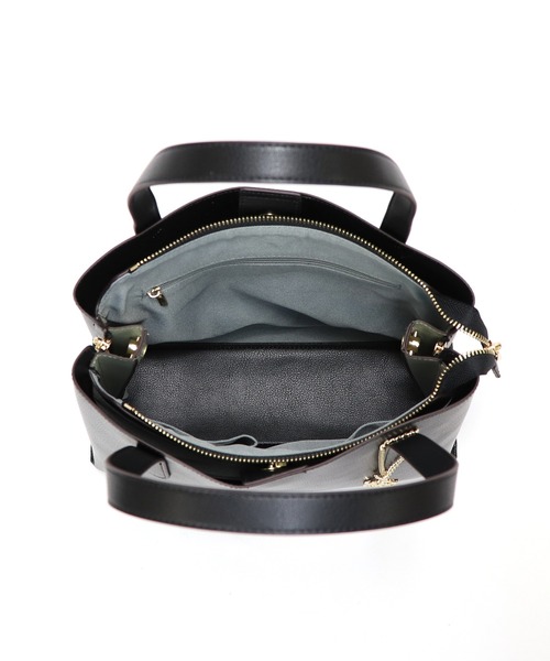 セール】サイドジップ バイカラートートバッグ (M)（トートバッグ