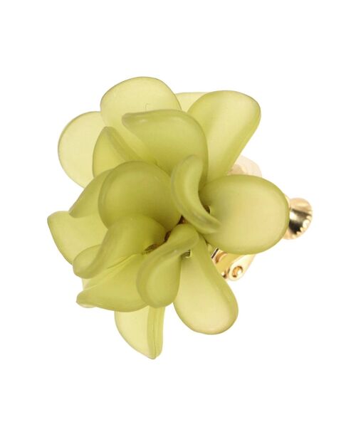 dazzlin（ダズリン）の「スケルトンカラーフラワーイヤリング（イヤリング・レディース・オフホワイト/グリーン・FREE）」の7枚目の写真