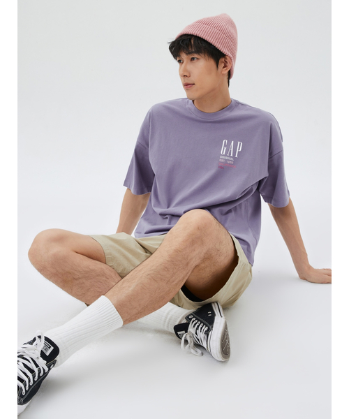 GAP（ギャップ）の「ソフトジャージー Gapロゴtシャツ (ユニセックス)（Tシャツ/カットソー・メンズ・ホワイト/ネイビー/パープル系その他/オレンジ系その他・S/M/L/XL/XS/XXS）」の19枚目の写真