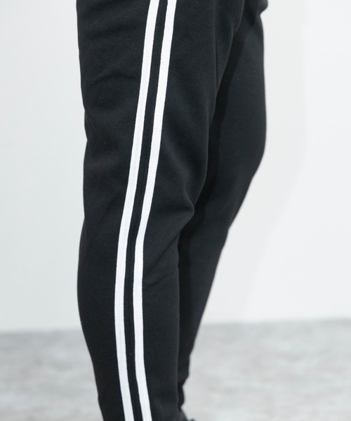 SKKONE(スコーネ)の「T/Cポンチ サイドライン スウェットジョガーパンツ(スウェットパンツ・メンズ・杢グレー/その他1/ブラック・M/L/S/LL)」の8枚目の写真